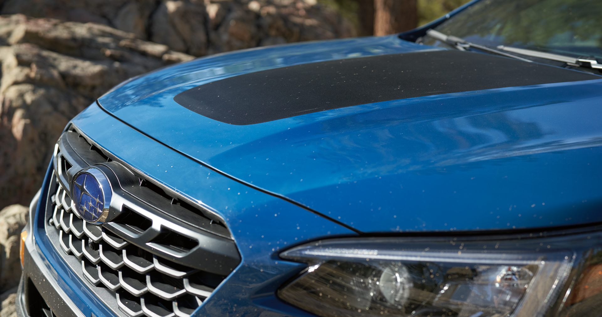 A close-up of the anti-glare hood design of the 2023 Outback Wilderness. | Sommer's Subaru in Mequon WI