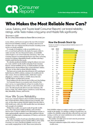 Who Makes the Most Reliable Cars | Sommer's Subaru in Mequon WI
