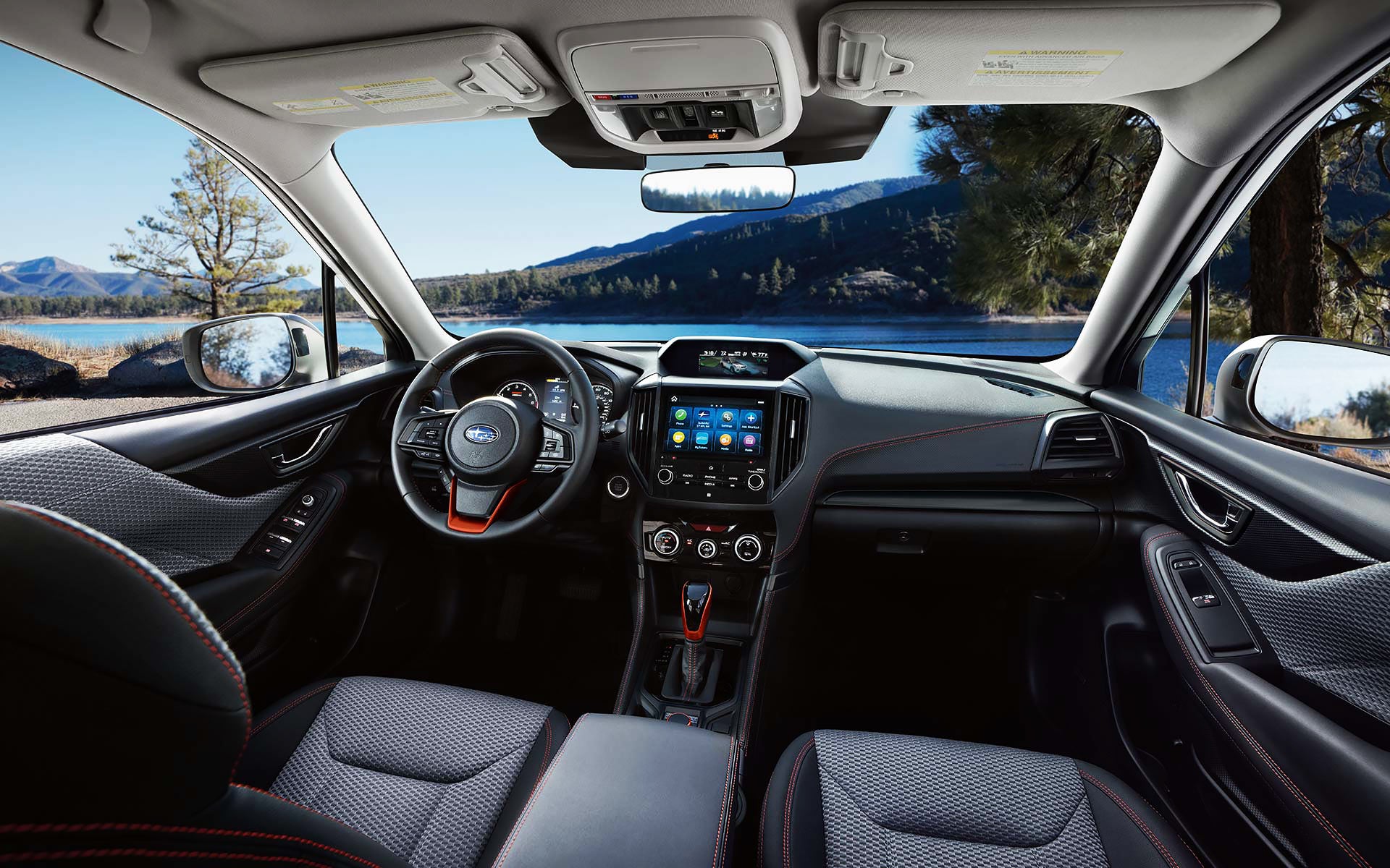 The interior and front dash of the 2022 Forester. | Sommer's Subaru in Mequon WI