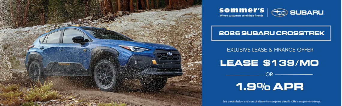 Explore lease and finance offers at Sommer's Subaru