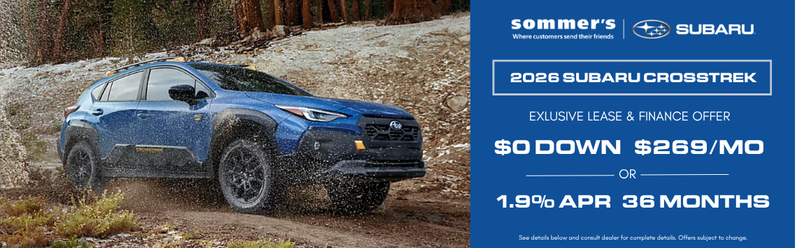 Explore lease and finance offers at Sommer's Subaru