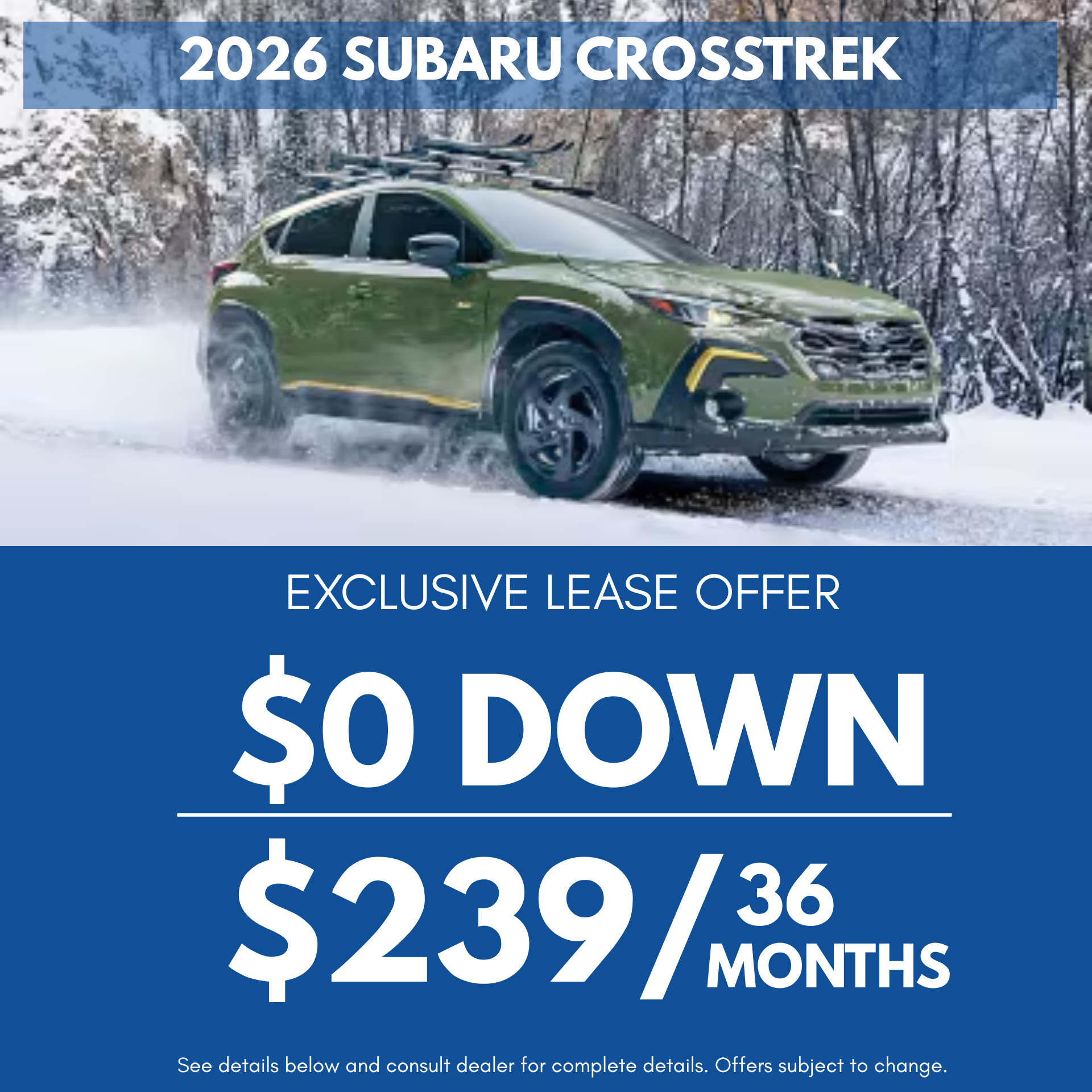 2026 Subaru Crosstrek