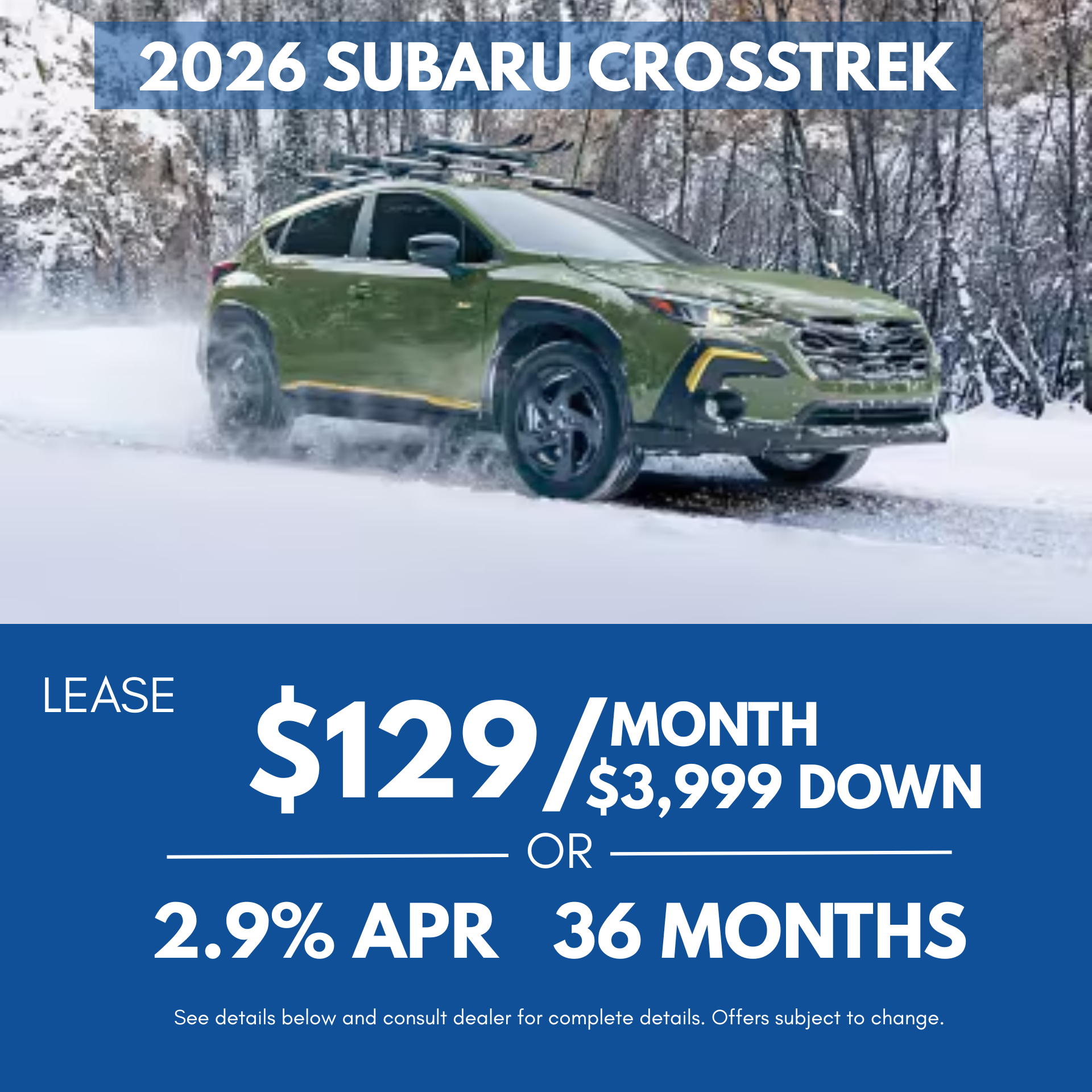 2026 Subaru Crosstrek
