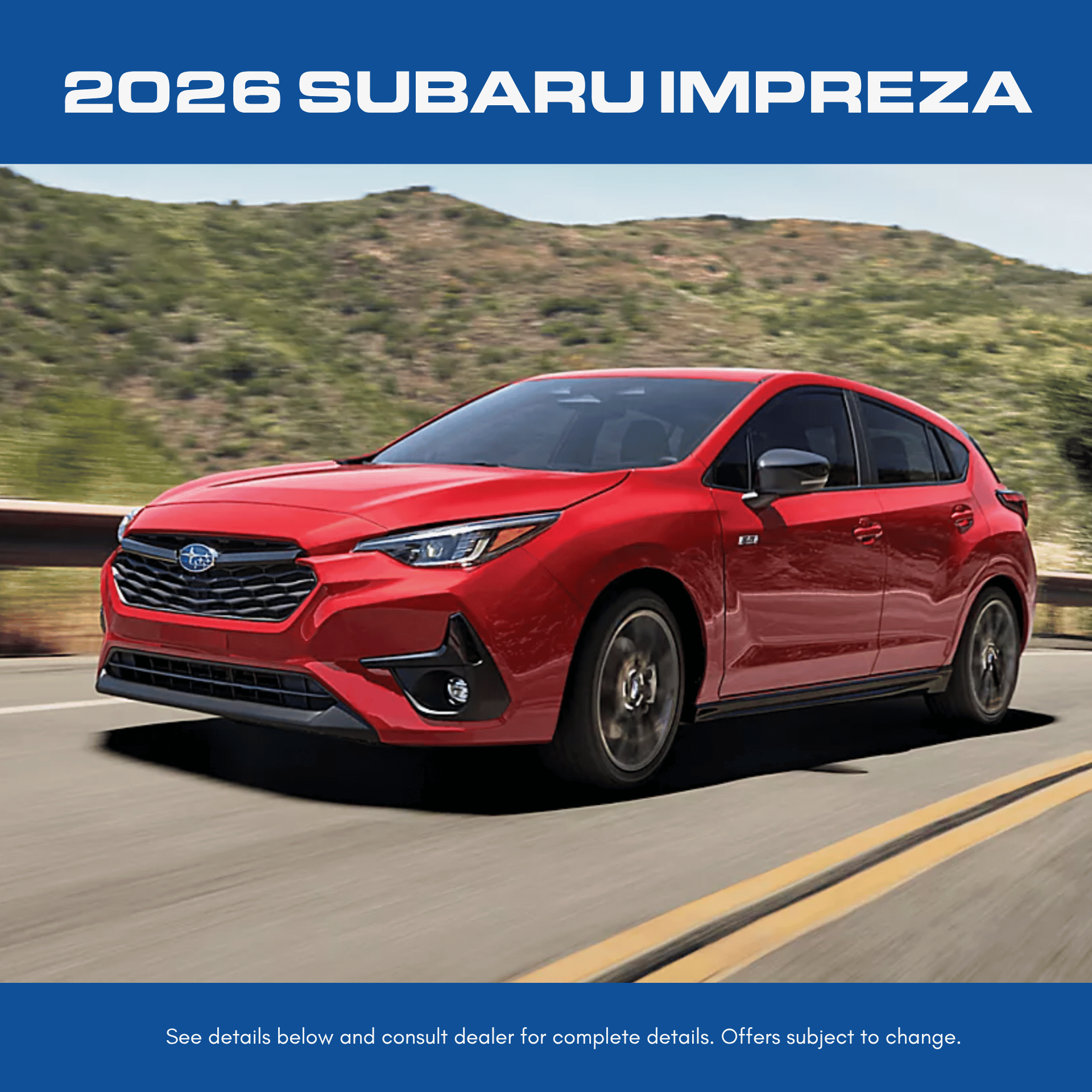 2026 Subaru Impreza Sport