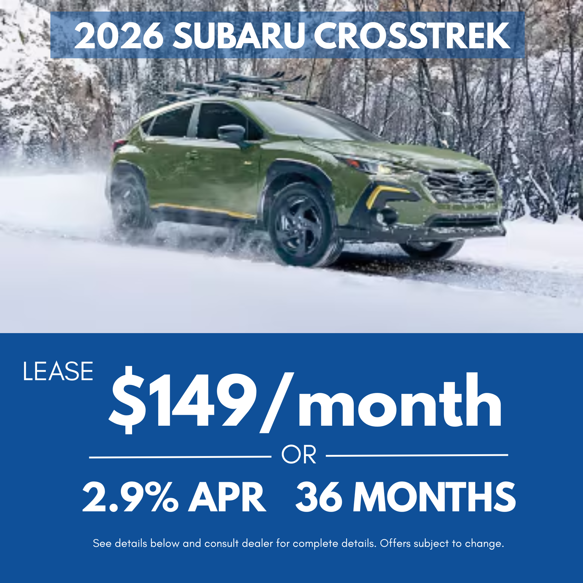 2026 Subaru Crosstrek