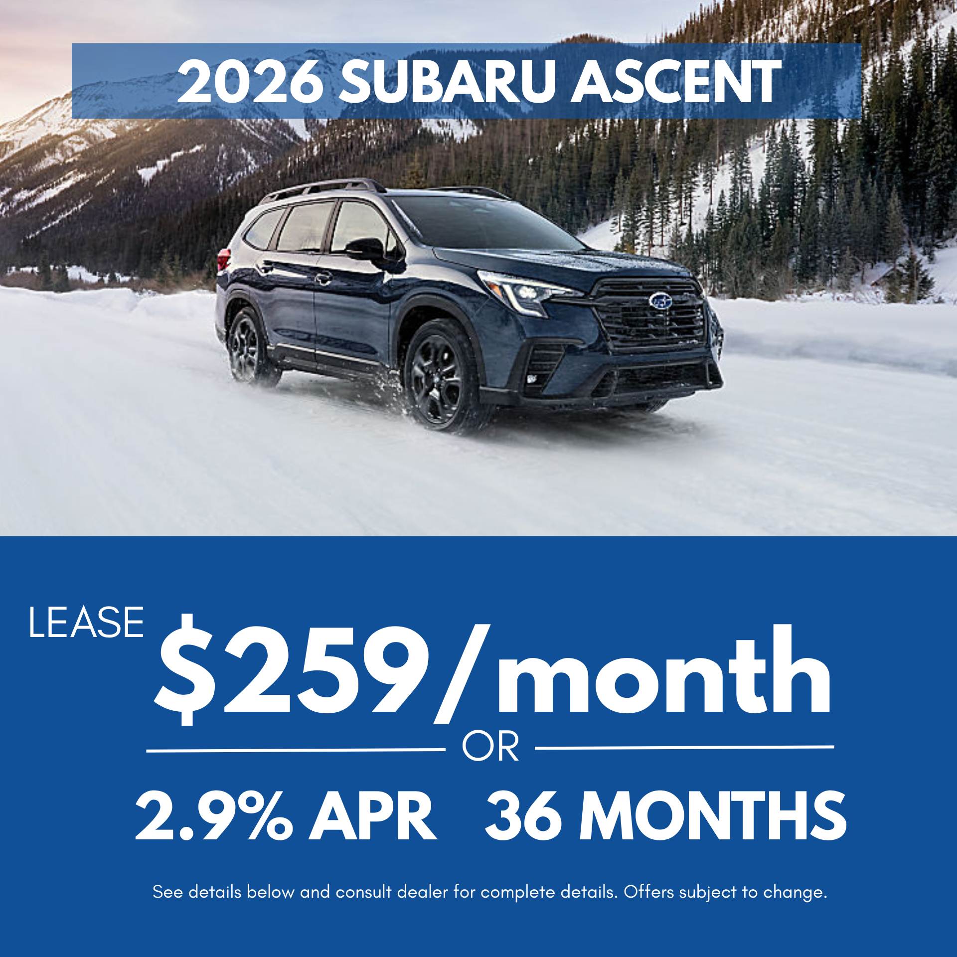 2026 Subaru Ascent Premium