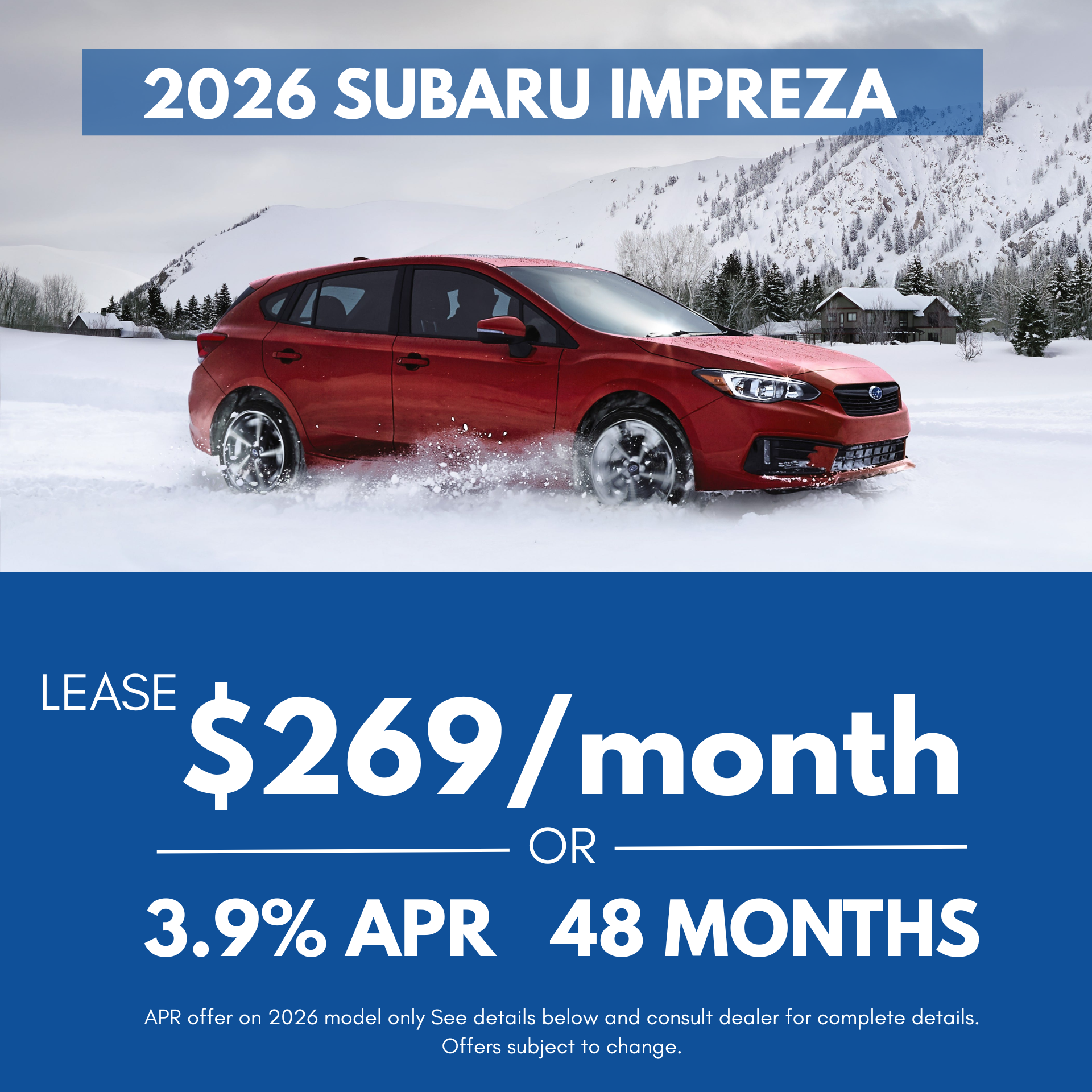 2026 Subaru Impreza Sport