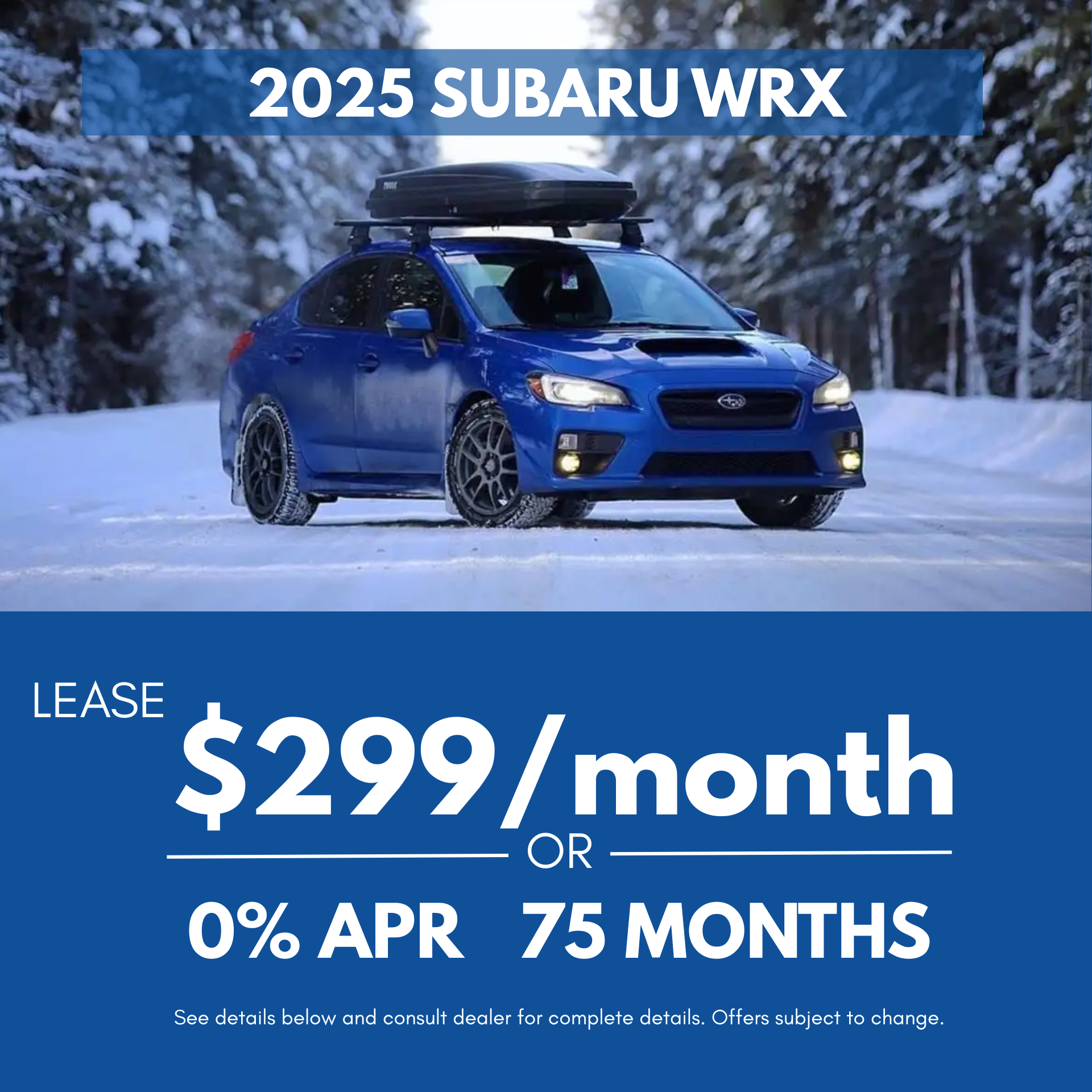 2025 Subaru WRX