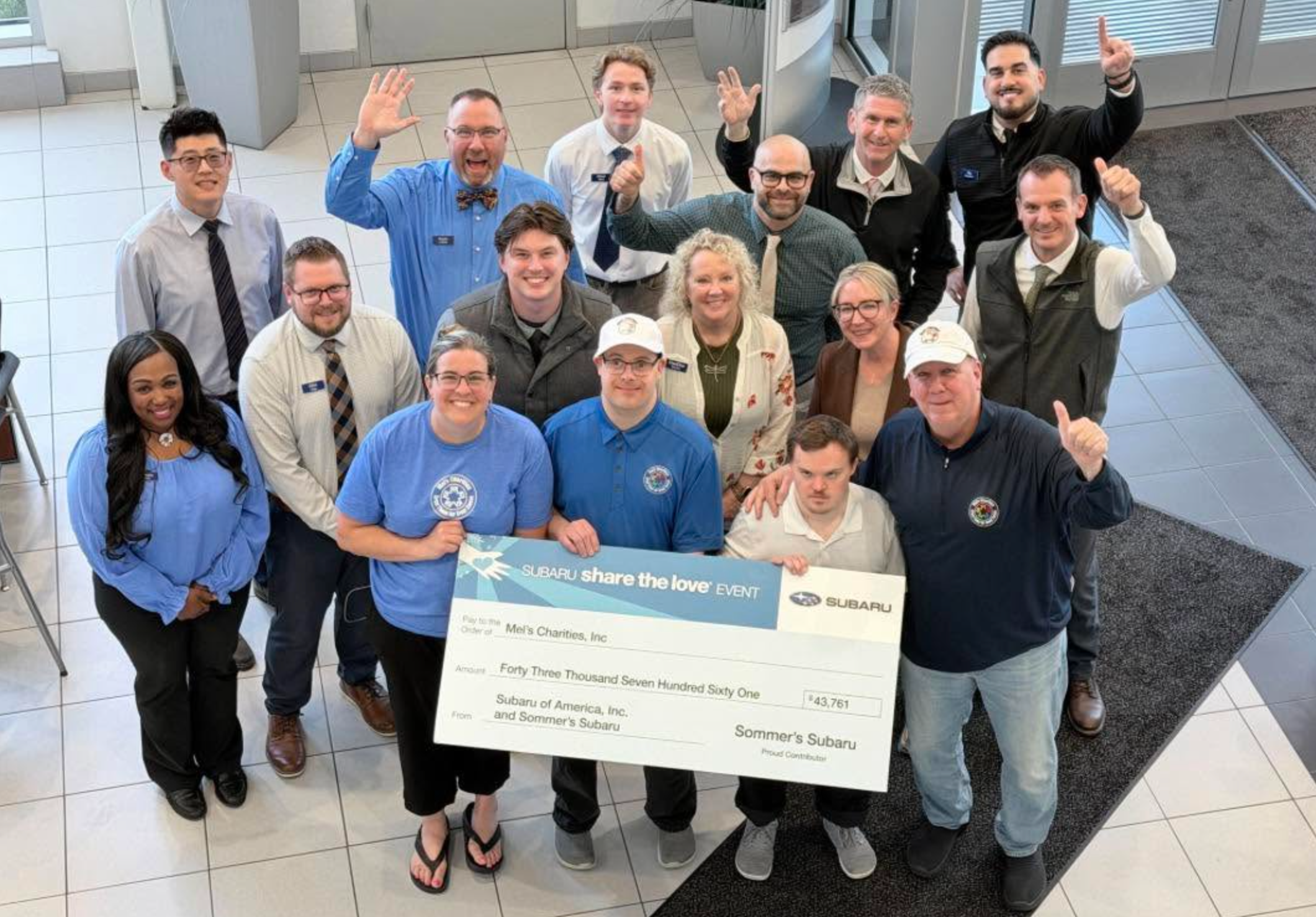 mel charity fund raising event sponsored by Sommer’s Subaru